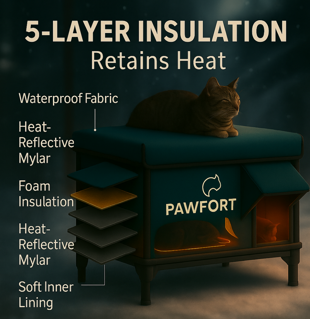 PAWFORT Heated Cat Shelter